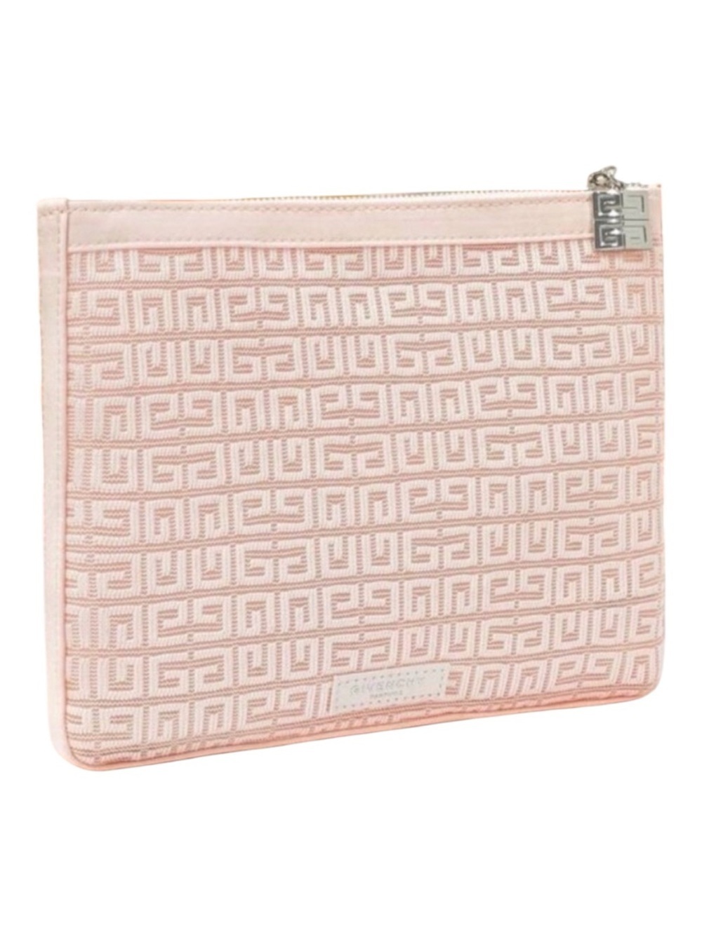 Givenchy Parfums Makeup Pouch Cosmetic Bag Transparent Flat Nude Pink New